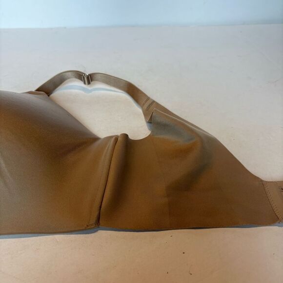 Soma Vanishing Back Seamless Wireless Tan Bra Size 38D - Picture 5 of 6